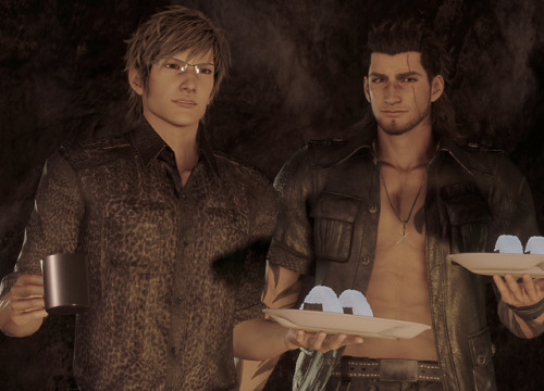 metapoodle:Not sure what it is about these photos, but Ignis definitely seems like he’s been drinkin