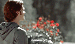 usermeggy:  THE SUPERNATURAL GIF CHALLENGE  |  fuckitykidneys vs. savingchestersround 5 | s5 + favorite funny scene | the herpexia commercial 
