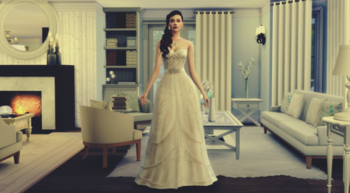 milusimblr:  Bridal Lookbook part 16 Dress, Hairstyle, Jewelry by NataliS: Earrings, Necklace,Bracel