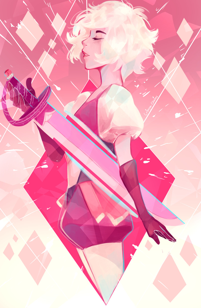crimson-chains: Pink Diamond! :DThe top one will be available as a print ^^