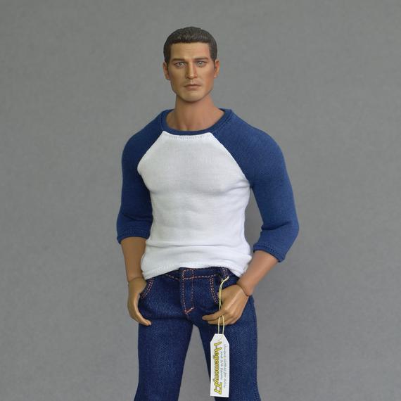 1/6 Male Long sleeve white shirt for Hot Toys body in stock 