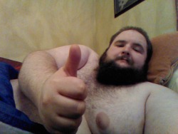 gordo4gordo4superchub:  thebritbhm:  Feeling good, and I got 5 days off work. Bonus!   Mmmmmmm yummy