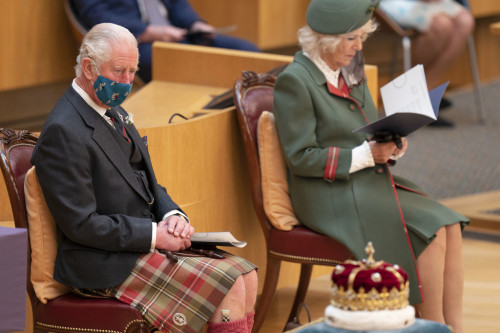 The Duke and Duchess of Rothesay accompany Her Majesty The Queen to the Opening Ceremony the of the 