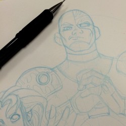 Working through pencils on a new commission