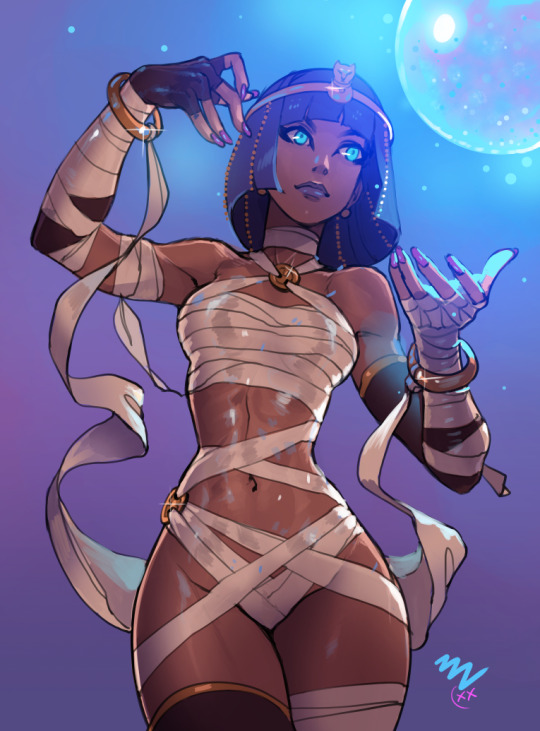 Menat battle outfit variant~~ 💜💜💜 recent comm from @Keeperofthescum twitter
