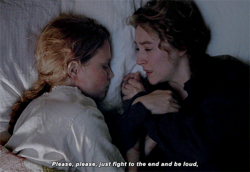 colettes:      Eliza Scanlen and Saoirse Ronan as Beth and Jo March   LITTLE WOMEN