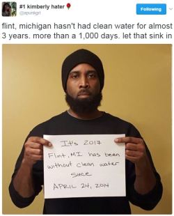 gogomrbrown:  while Flint suffers from toxic water the US government gave ึ billion in military aid to israel so they can keep killing palestinians  