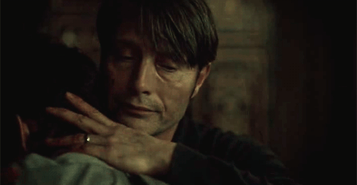 thefilmghoul:   the two times Hannibal held Will,  and the one time Will held him.