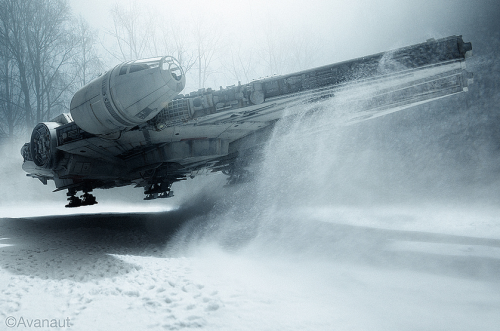 petermorwood:alwaysstarwars:Supremely awesome and realistic photos by Avanaut, made using scale mode