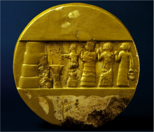 missalsfromiram:Disk depicting the Akkadian princess Enheduanna (2285–2250 BC), daughter of Sargon t