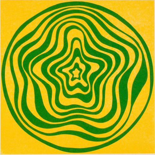 igormaglica: Sol LeWitt, Concentric Irregular Bands, 1997. woodcut on paper, 15.25 × 15.25 inc