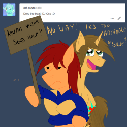 ask-djose:Why in Equestria would I drop him!!!!!!!!!!!!!!!!