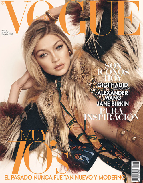 Gigi Hadid by Benny Horne for Vogue Spain March 2015