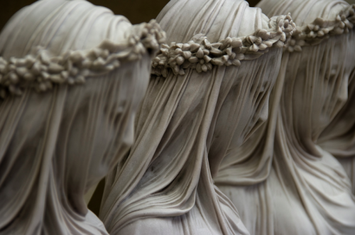 thepaintinghasalifeofitsown: Raffaele Monti: Le Sorelle della Misericordia (1847, marble)