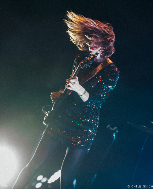 countfeed:  Carrie Brownstein of Sleater-Kinney, King’s Theatre, Brooklyn. www.sikichphotography.com 