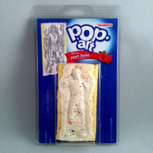 laughingsquid: Frosted Han Solo Frozen in Carbonite Pop-Tarts