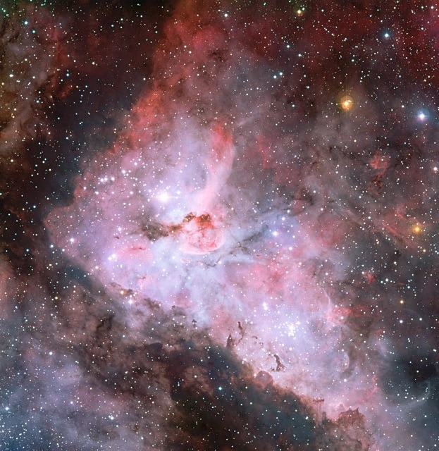 astronemma:  WR 22 and Eta Carinae regions of the Carina Nebula Credit: ESO 