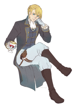 surfacage:  so basically armin arlert, who you think just looks like the trophy soldier of the recon corps but he’s one of the most dangerous men in the room (commission! they wanted older!armin in historical dress. AND WHO AM I TO PASS THAT UP like