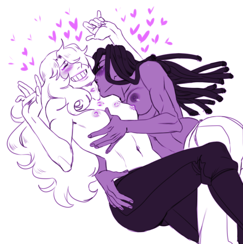 yatayo: OKAY i wasnt gon post this here BUT IT WAS TOO CUTE NOT TO HONESTLY (OCs are mine and OC bl