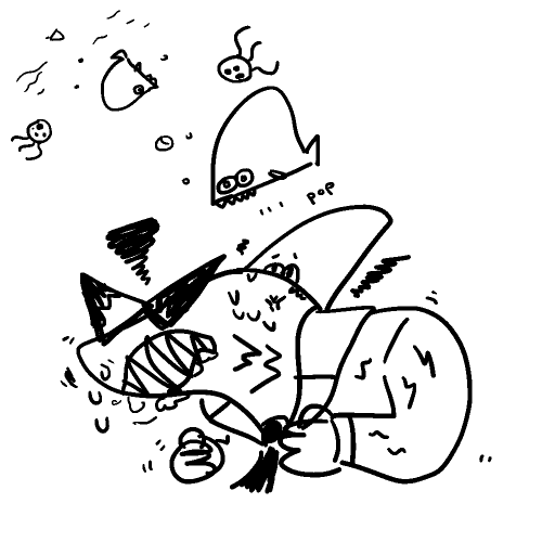 how sharkfin maed? how babby get pregannt #omori#omori jawsum #Mr.Jawsum #jawsum#omori sharkfin#sharkfin enemy#sharkfin#game theory #he makes em when he gets REAL stressed.. the end