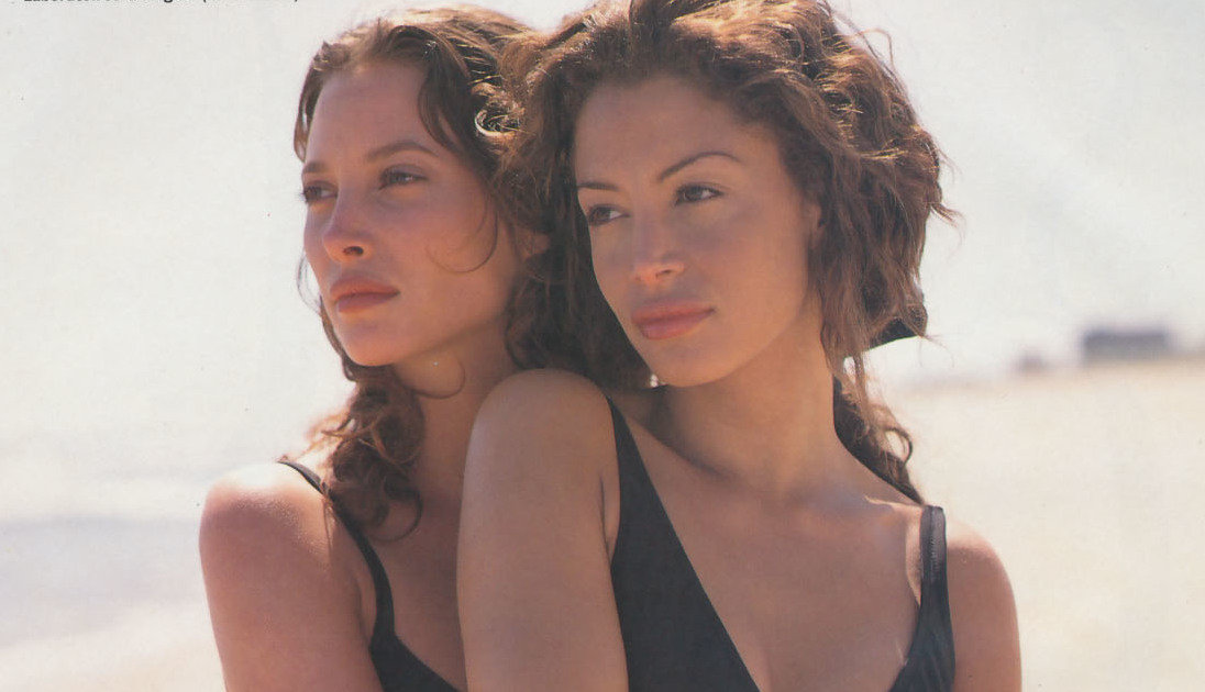 puppetwithapistol:  Christy Turlington &amp; Kara Young in “Christy &amp;