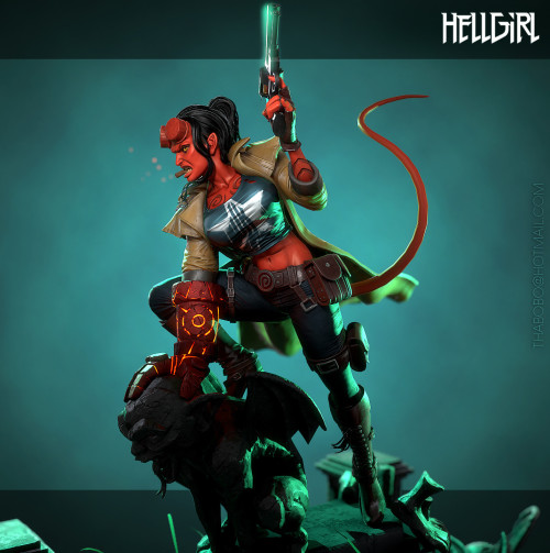 HellGirl - by Thanos Bompotas“Based on the amazing concept of Jomaro Kindred and the idea was 