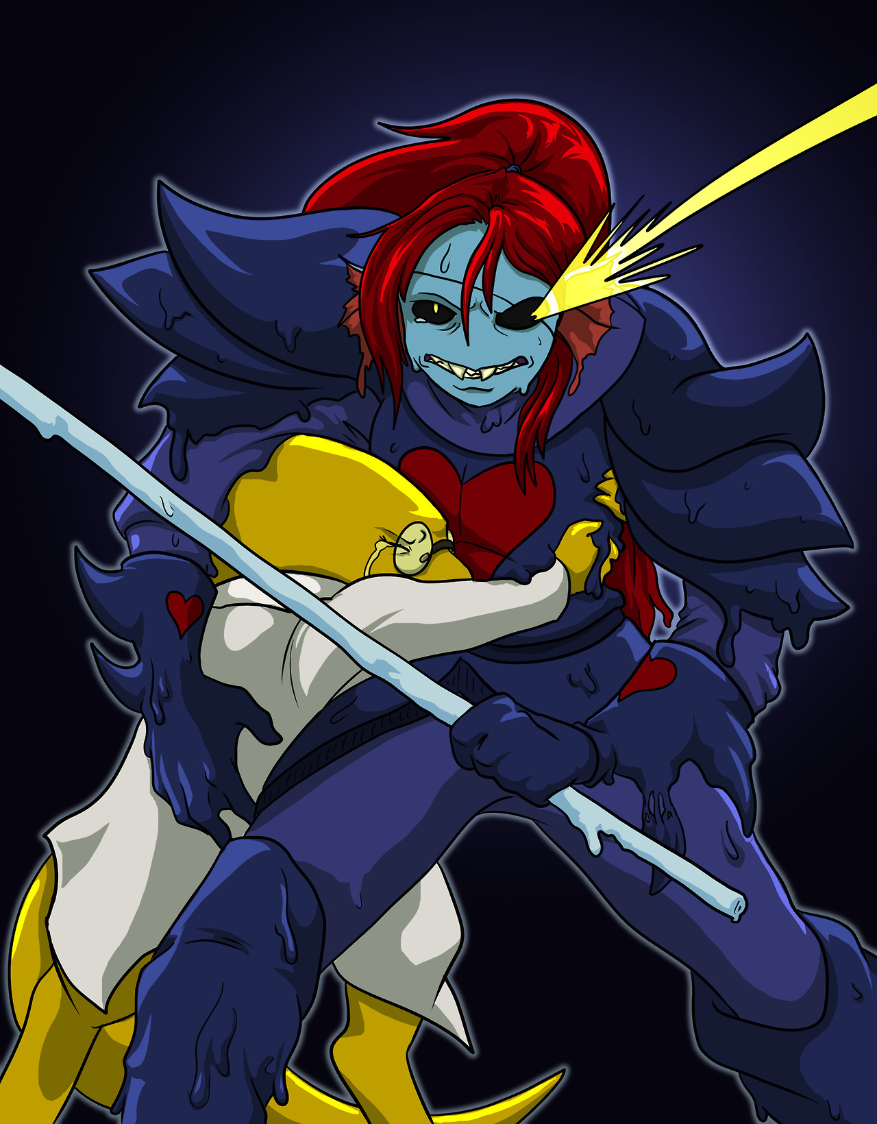 Бессмертная андайн undertale. Undertale Undyne the Undying. Undyne Бессмертная. Андертейл геноцид Андайн. Смерть Андайн андертейл геноцид.