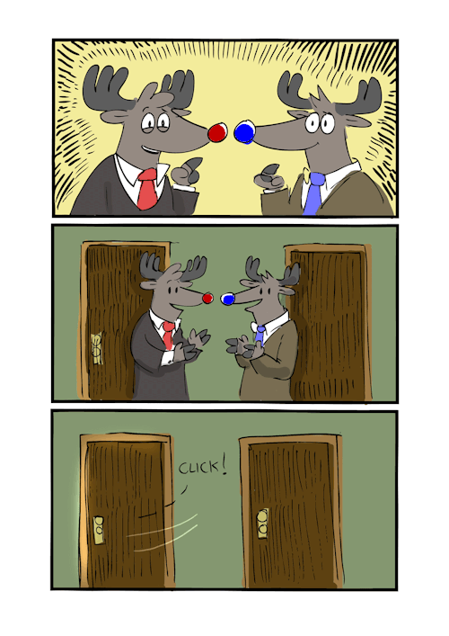 referredpain:Rudolph the Red-Faced Reindeer! by B4Drew this some years back when I was in college. I
