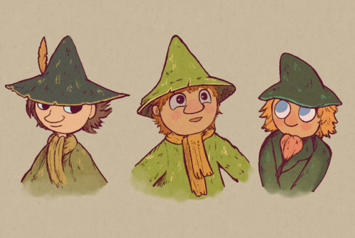 assorted snuffboxthe snufkin I draw is somewhere between novel and fuzzy felt, so I thought I’