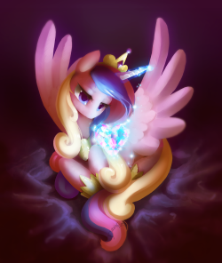 madame-fluttershy:  Princess Cadence - by Dawnfire  Pretty~ @w@