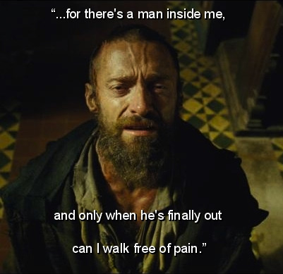 Tobias (reading): “…for there’s a man inside me, and only when he’s finally out can I walk free of pain.”