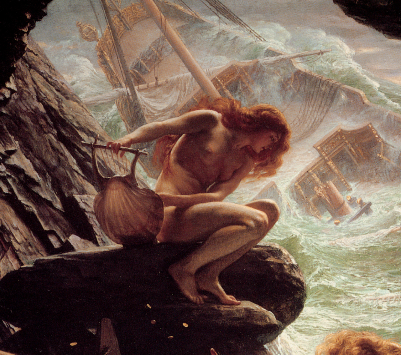 karrova:Cave of the Storm Nymphs (detail), Sir Edward John Poynter