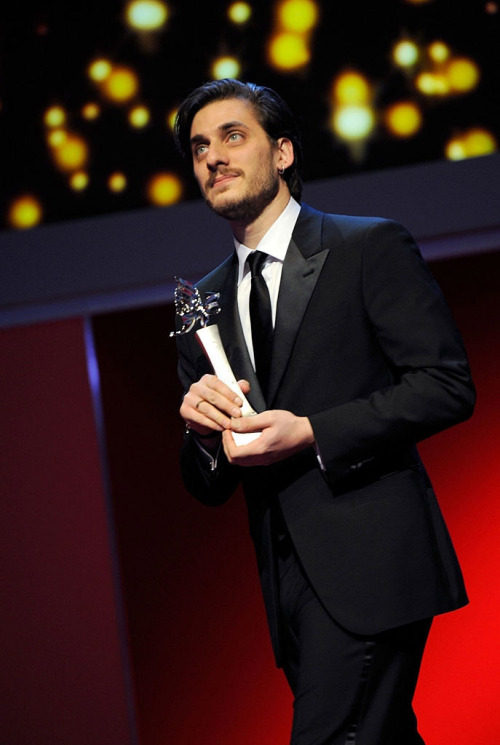 plrks: Luca Marinelli and Marwan Kenzari accepting their Shooting Stars (2013 &amp; 2014) awards