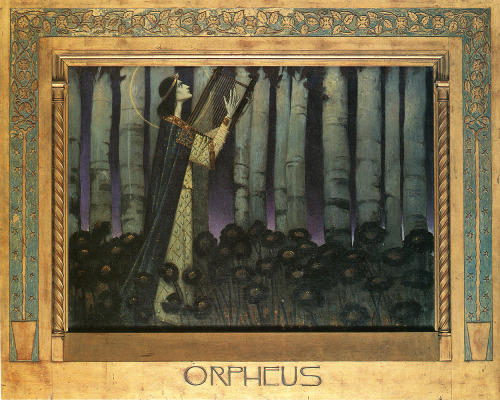 artinframes: Melchior Lechter: Orpheus, 1896