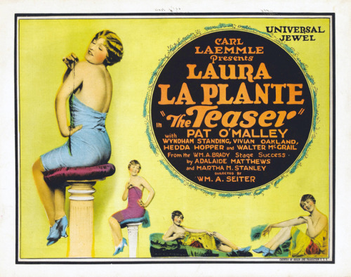 whataboutbobbed:  lobby card fr The Teaser  which was released in theaters on September 6, 1925