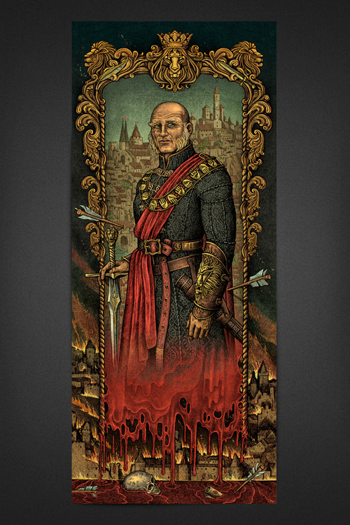 ghostrelic:  WIN A LIMITED EDITION PRINT of LORD TYWIN LANNISTER by LENA KORZENIEWSKA (BUBUG)