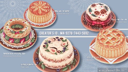 qr-closet:fall & winter cakes