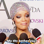 Kesha-Rose: @Rihanna: @Mtv Yikes…. @Rihanna Ran Out Of Fucks To Give.