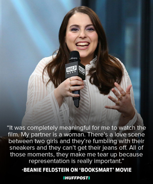 profeminist:cantthinkstraight123:huffpost:Beanie Feldstein Says Queer Representation In ‘Booksmart’ 