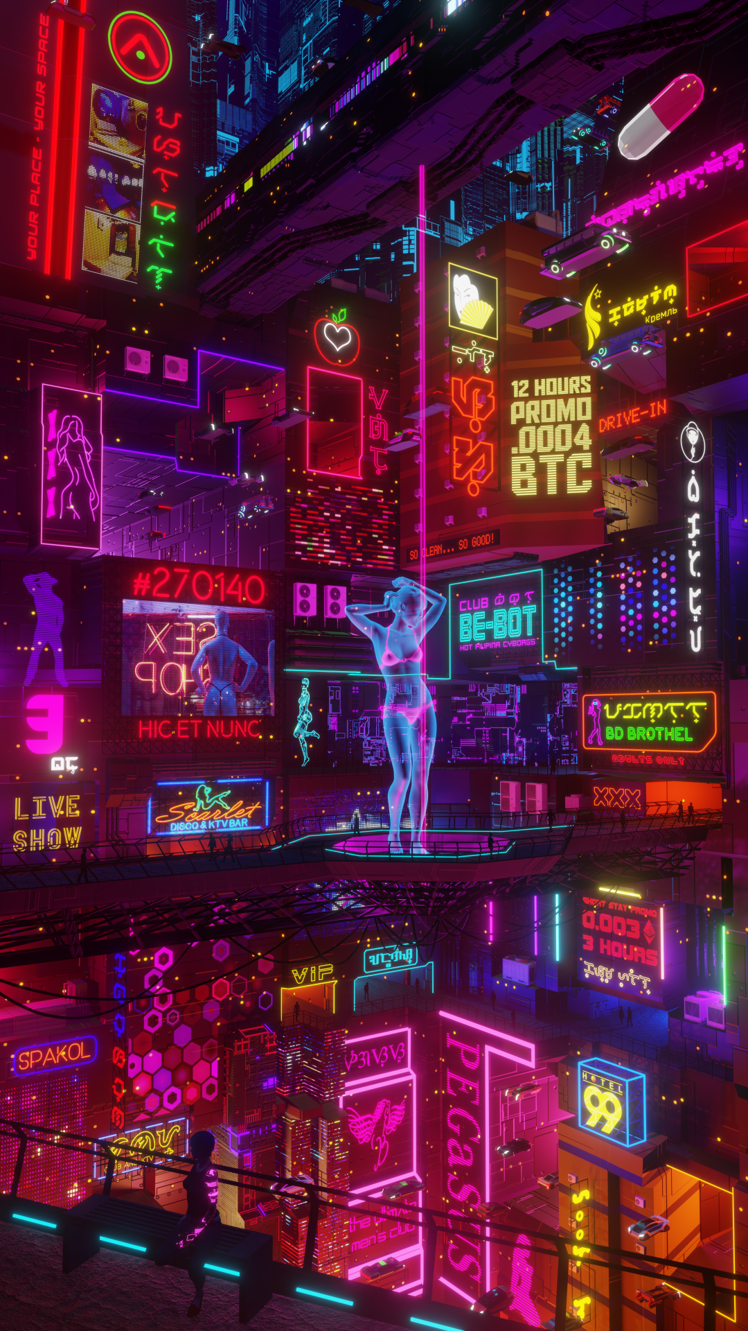 Neon Delirium: Cyberpunk Roleplay Minecraft Server