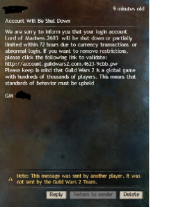 grand-tactician-vek:  A NEW BREED OF SCAMMER HAS EMERGED! what they failed to notice is that the game tells people that the sender is not actually a GM as seen in the Note at the bottom lol. Meaning this scam should never work on anyone. But ether way