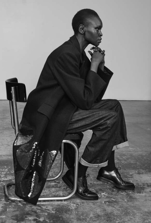 midnight-charm: Alek Wek photographed by Collier Schorr for AnOther Magazine Fall / Winter 2017 Stylist: Katie Shillingford  
