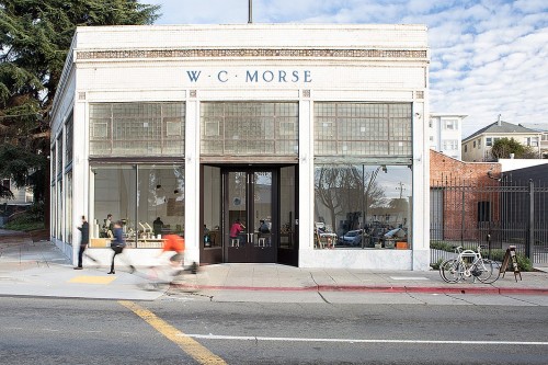 interiordesignmagazine: Jensen Architects converted a 1920s automobile showroom into Blue Bottle Cof