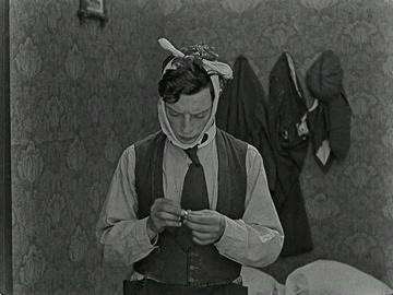&ldquo;Big Joe&rdquo; Roberts attempts to pull Buster Keaton’s tooth in