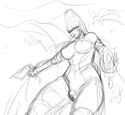 XXX steffydoodles:Bayonetta work to come in the photo