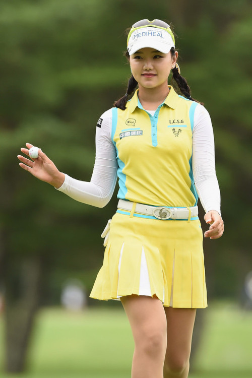 lpgatights:Yuting Shi during the first round of the NEC Karuizawa 72 Golf Tournament 2017