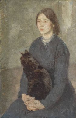 womeninarthistory:Young Woman Holding a Black
