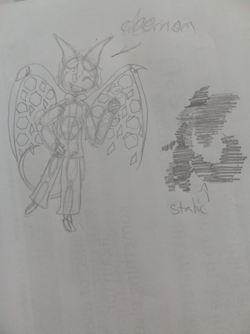 I Drew This As Exams Are Slowly Killing Me. The Demon Thing Is Daemon Original I Know And The Scribble