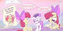 Meetthepones: Aw, Sweetie, You Almost Had It… Sweetie’s Portrait Of Apple Bloom