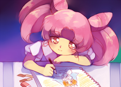 sonicsboom:  （ ´∀｀）ノ a quick chibiusa redraw!!!